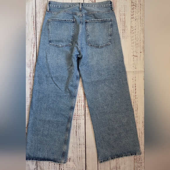 Agolde Ren Wide Leg Jeans in Disclosure Light Wash Relaxed Size 29 - Picture 9 of 10